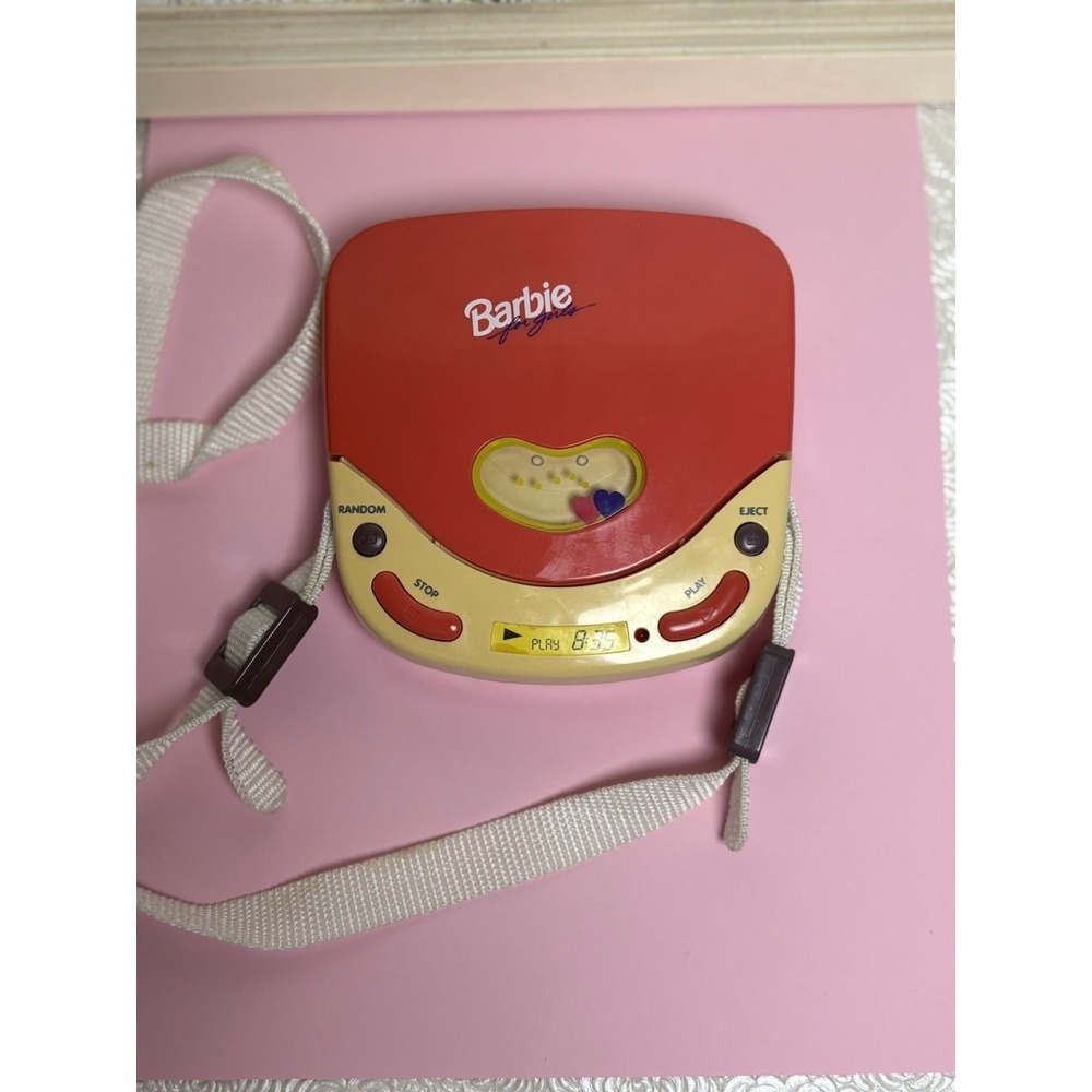 Vintage Barbie Pretend CD Player BE-150 Mattel 1990s‎ Girls Toy